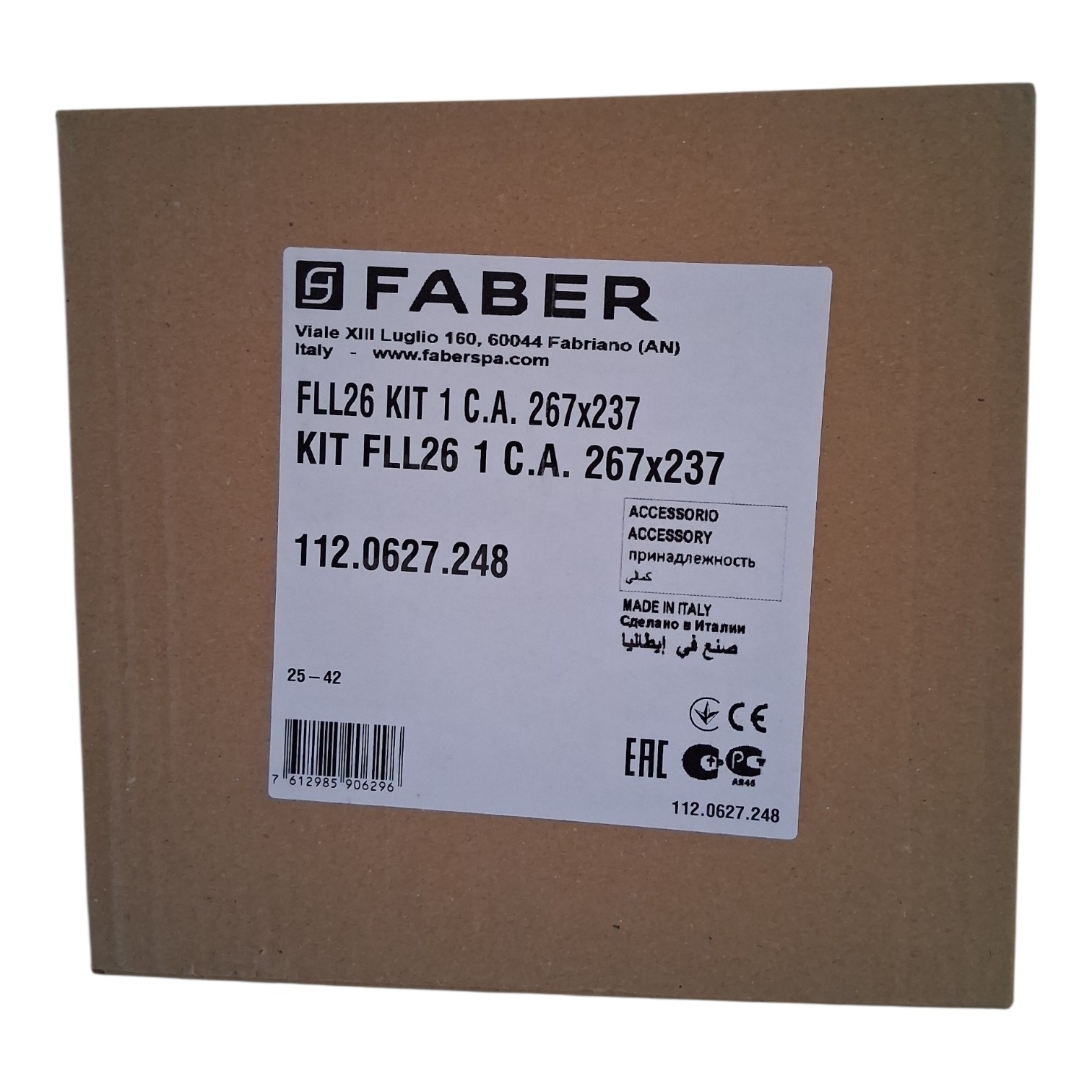 Filtre hotte à charbon 112.0627.248 x IN-NOVA zero Faber